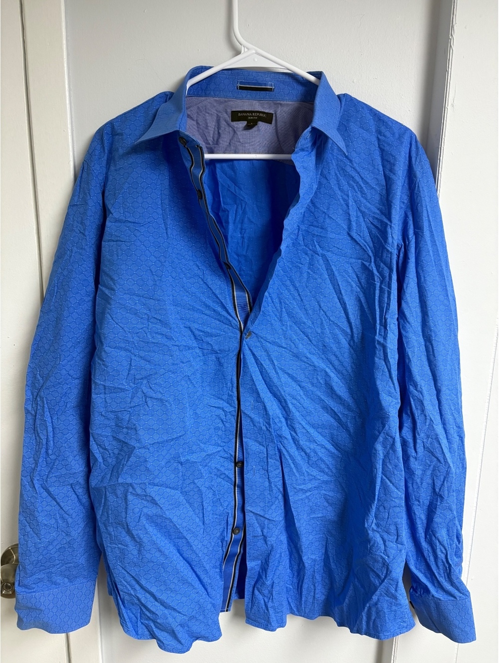 Banana Republic Slim Fit Blue Dress Shirt Large